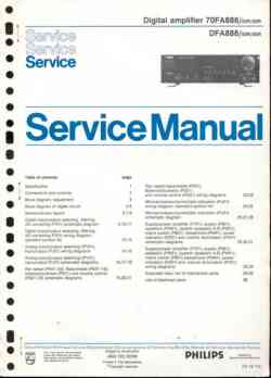 Philips dfa-888 service manual PDF